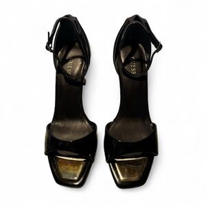 Guess Black Faux Patent Leather 3-1/2” Heels